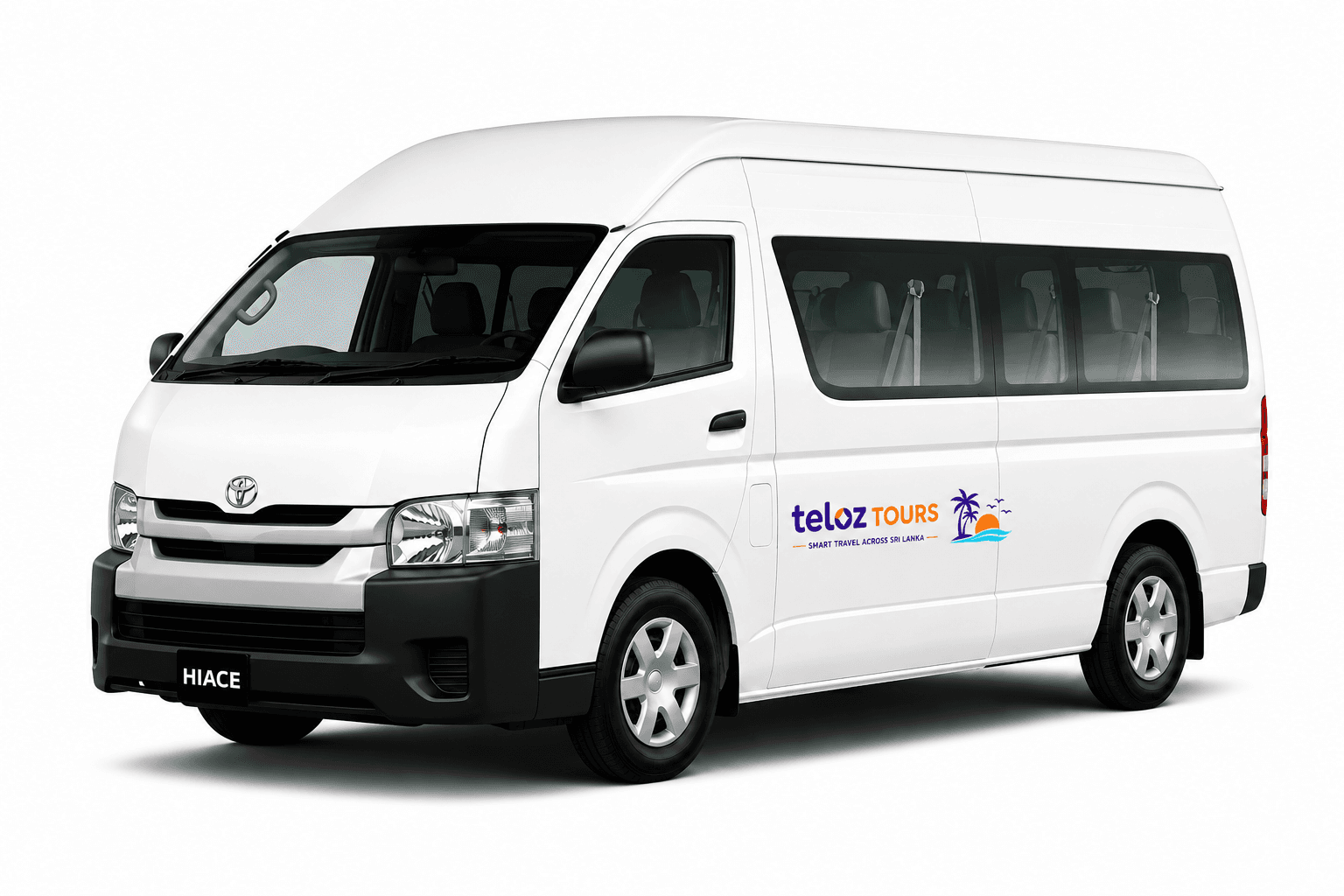 Luxury Van — Visiting families who need room for full-size luggage, child seats, and relaxed drives through tea country to Ella and the southern beaches